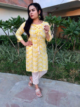 Yellow Rayon short kurti